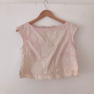 Rachel Comey Lady Top pink denim top S